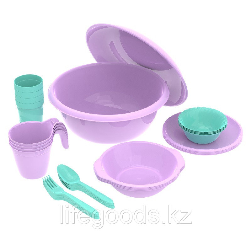 Набор посуды для пикника №8 «Выходные» (4 персоны, 30 предметов) АП 183