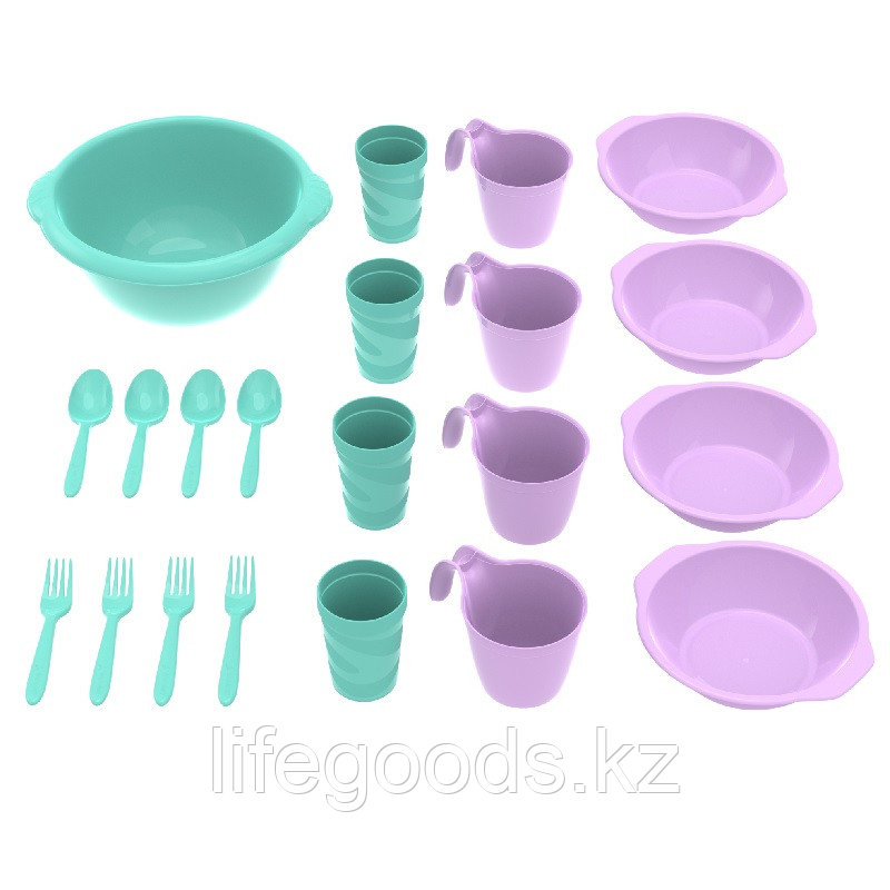 Набор посуды для пикника №1 «Праздничный» (4 персоны, 21 предмет) АП 172 - фото 2 - id-p72842894