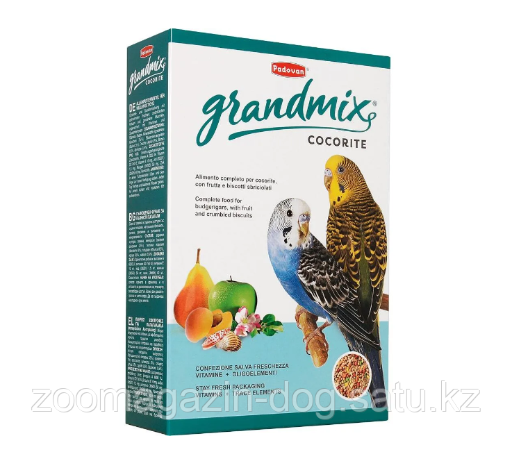 Padovan GrandMix COCORITE комплексный корм для волнистых попугаев, 1кг - фото 1 - id-p70831391