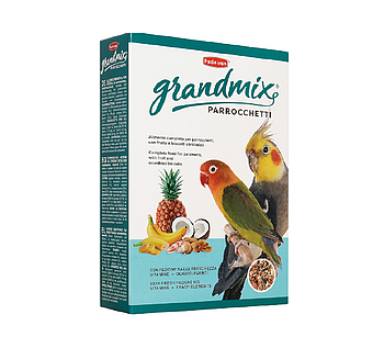 Padovan GrandMix PARROCCHETTI комплексный корм для средних попугаев, 850гр
