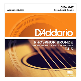 Струны для акустической гитары Daddario EJ15