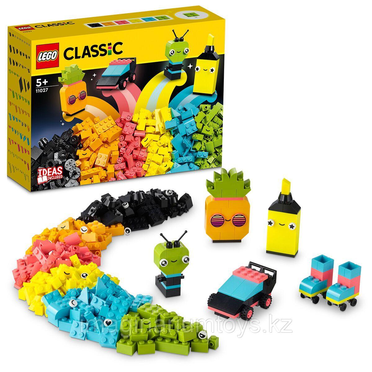 Детский конструктор LEGO Classic Креативное неоновое веселье - фото 1 - id-p107265849