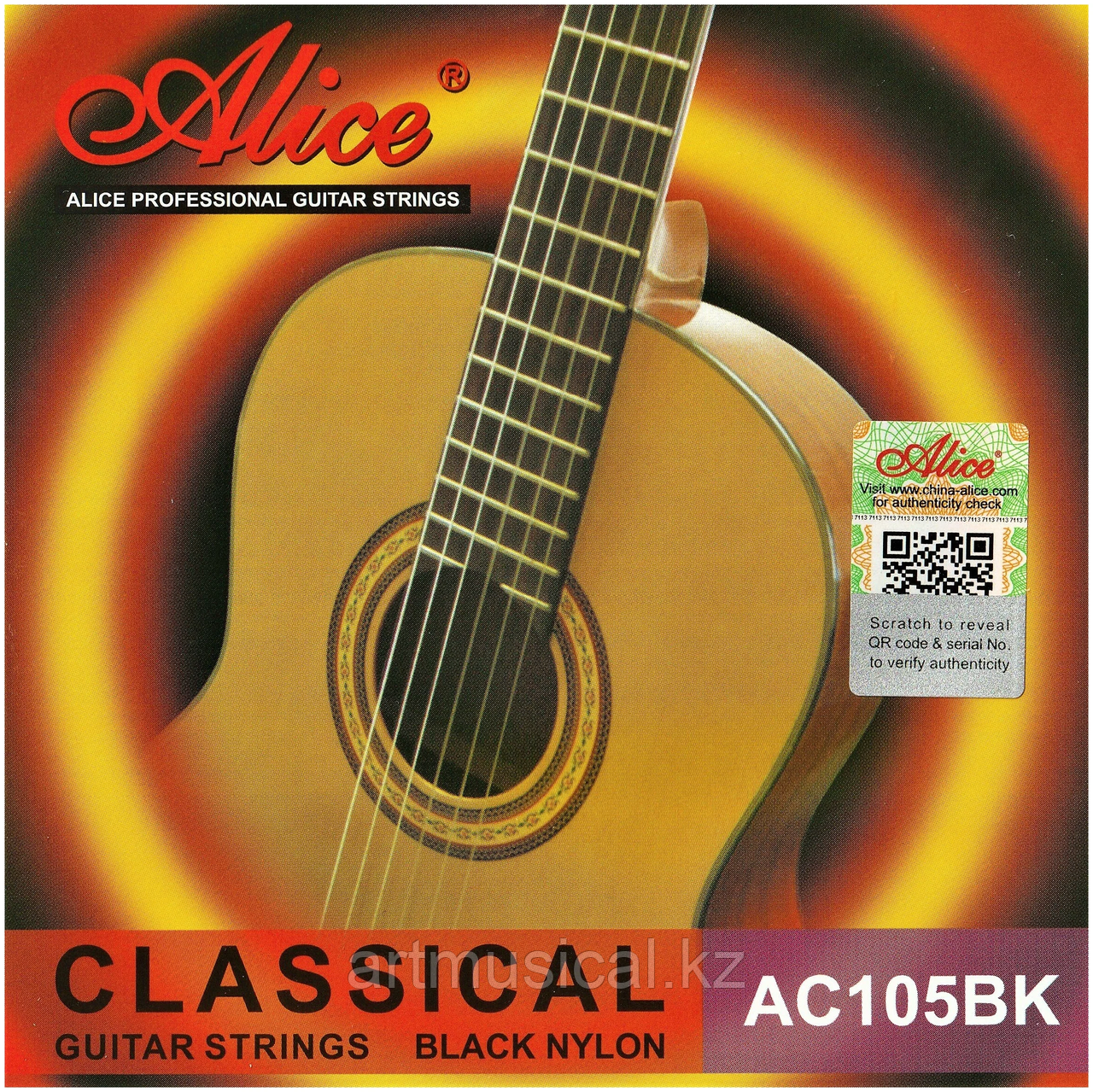 Струны для классической гитары Alice AC105 BK