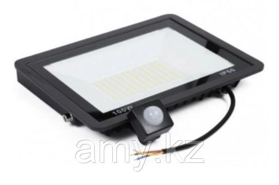 Прожектор Flood light (Slim) 100W с датчиком движения и света IP66 - фото 2 - id-p107266037