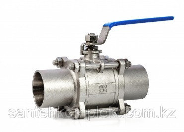 Кран шаровой из нержавеющей стали под приварку, Ду 25 Ру 16 трехсоставной, фото 1