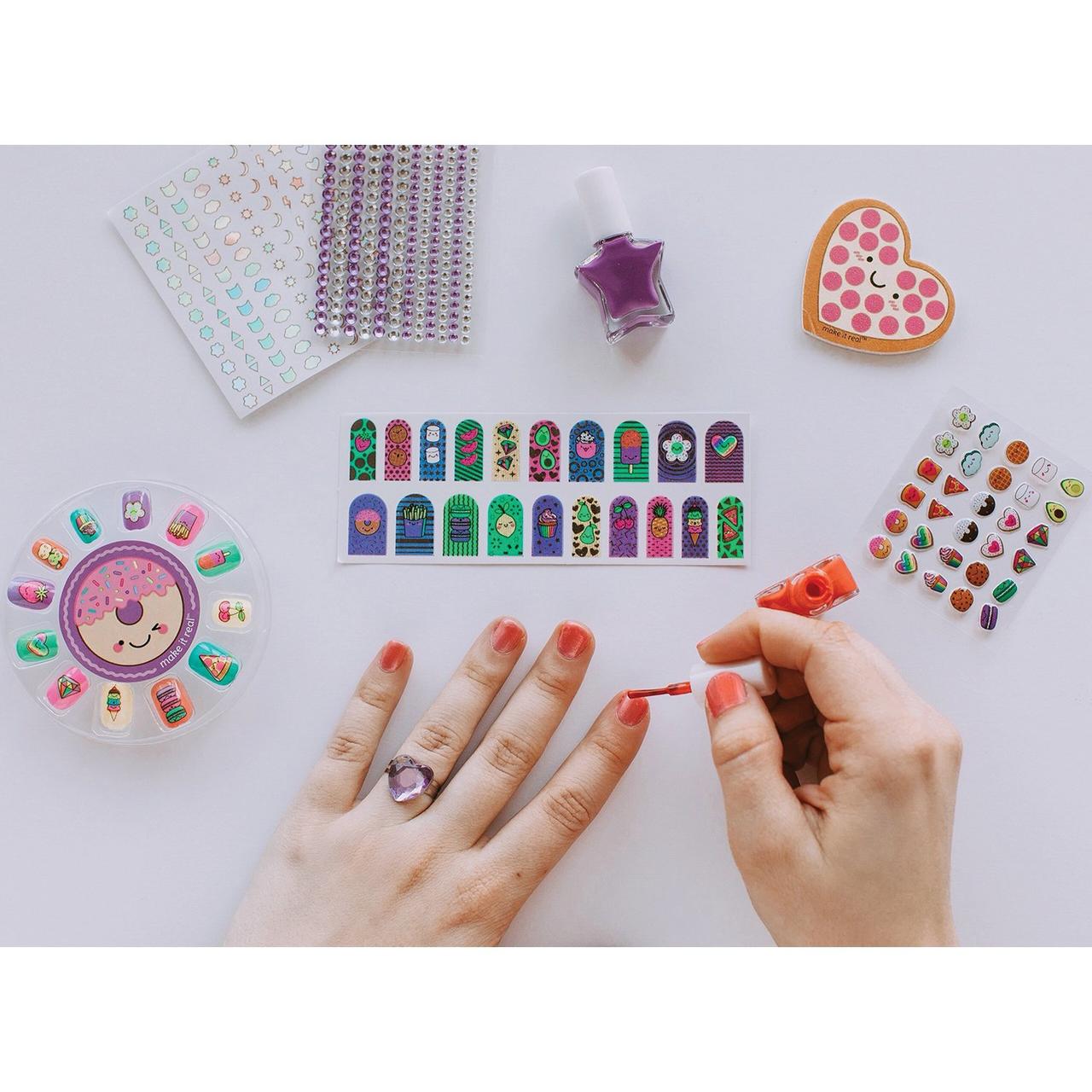 Make It Real Набор детских блестящих лаков для ногтей Glitter Girls Nail Party - фото 4 - id-p107253192