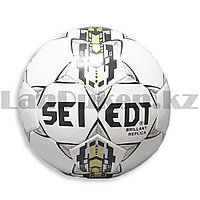 Футбольный мяч Seiedt размер 5 серебристый