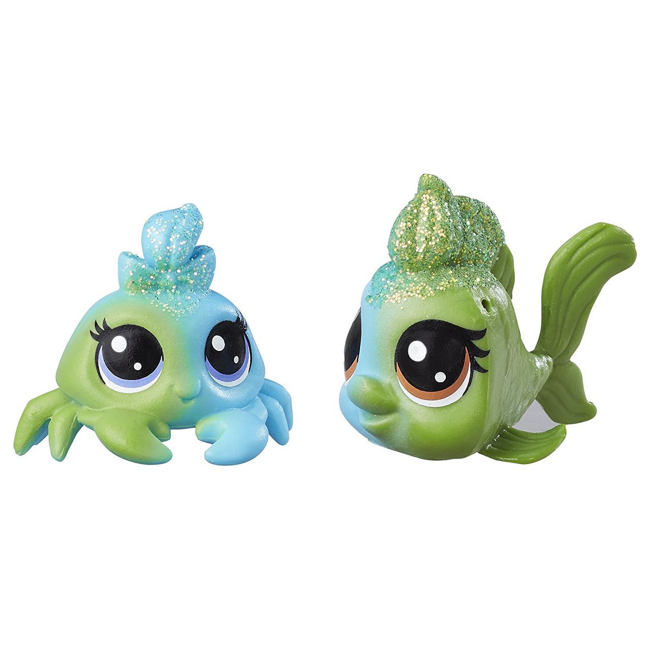 Hasbro Littlets Pet Shop Набор из 2 фигурок "Литл Пет Шоп" - Радужная коллекция (зеленый / синий) - фото 2 - id-p107253122