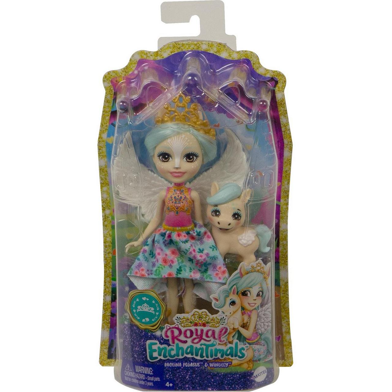 Enchantimals Кукла Энчантималс с питомцем Паолина Пегасус и Вингли, 15 см - фото 7 - id-p107253044
