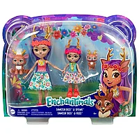 Enchantimals Набор Энчантималс Сестрички с питомцами Данесса и Данетта Оленни