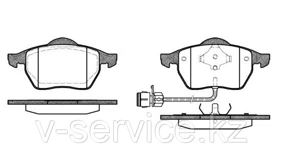 Тормозные колодки WINKOD (W0108BP)(REMSA 390-02)