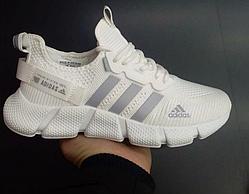 Белые лёгкие кроссовки Adidas 37-41