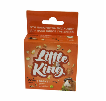 Little King лакомство для грызунов корзинка зерновая,40-45г.