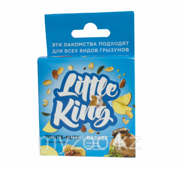Little King лакомство для грызунов корзинка фруктово-ореховая, 40-45г. - фото 1 - id-p107268023