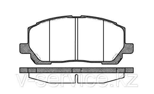 Тормозные колодки HSB HP 5202  (REMSA 855.00)