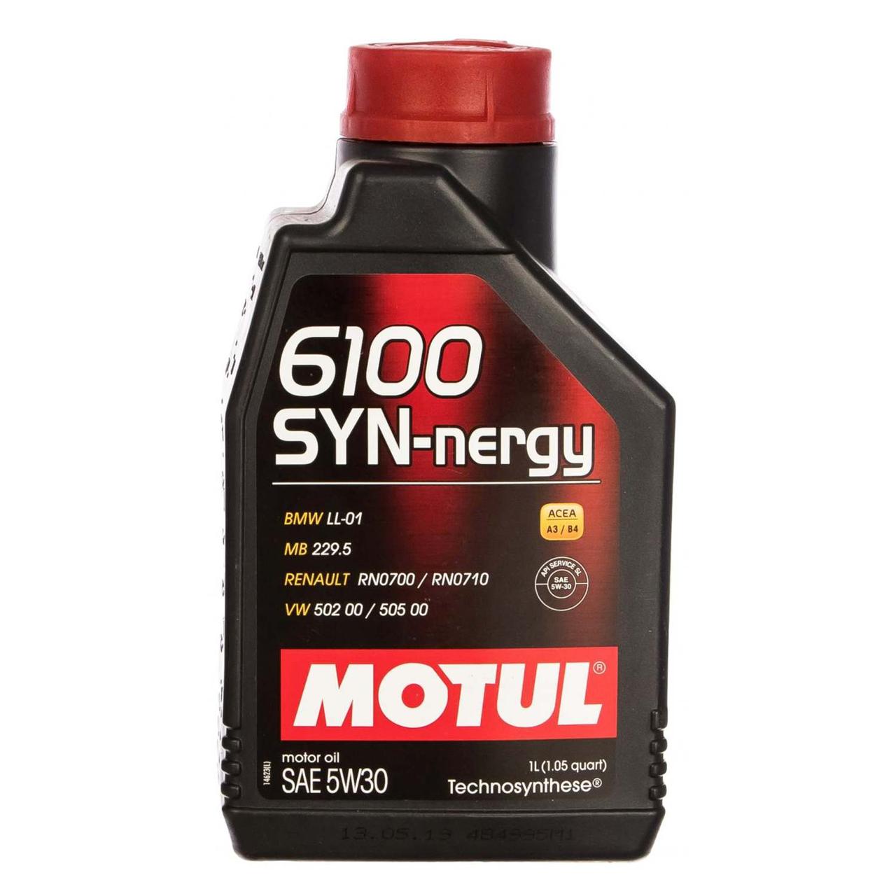 Моторное масло MOTUL 6100 SYN-NERGY 5W-30  1л