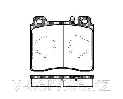 Тормозные колодки ICER 181158 (REMSA 420.00)