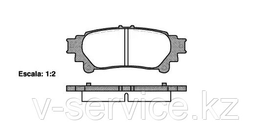Тормозные колодки Hi-Q SP 1458 (REMSA 1395.00)