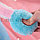 Ободок с двигающимися Заячьими ушками голубо-розовый, фото 3