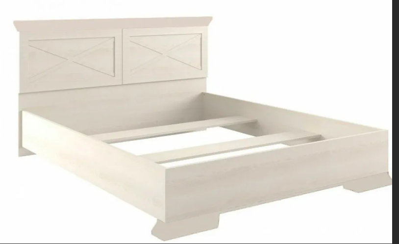 Марсель Кровать 160(каркас) (ясень снежный) (id 107272052)