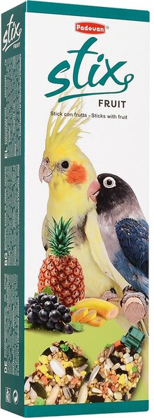 Padovan STIX FRUIT палочки фруктовые для средних попугаев, 100гр - фото 1 - id-p70832108