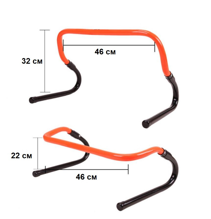 Тренировочные барьеры регулируемые (5 шт) - фото 2 - id-p107272746