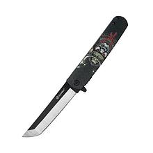 Нож складной туристический Ganzo G626-BS черный самурай