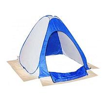 Палатка зима автомат 1,5х1,5х1,3м. сине-белая без дна