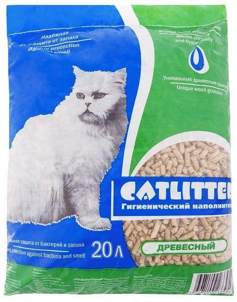 Наполнитель Сибирская Кошка Catlitter 20 л древесный ( уп 1 шт )