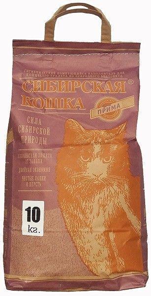 Наполнитель Сибирская Кошка Прима ( комкующийся ) 10 кг