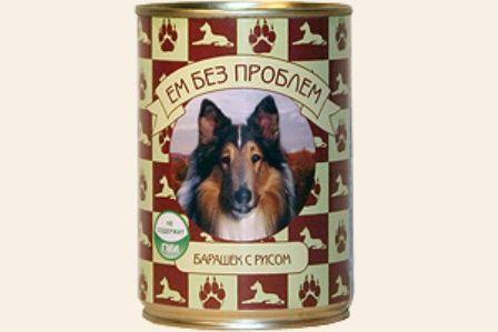 Ем без проблем консервы для собак 410 гр барашек с рисом, фото 1