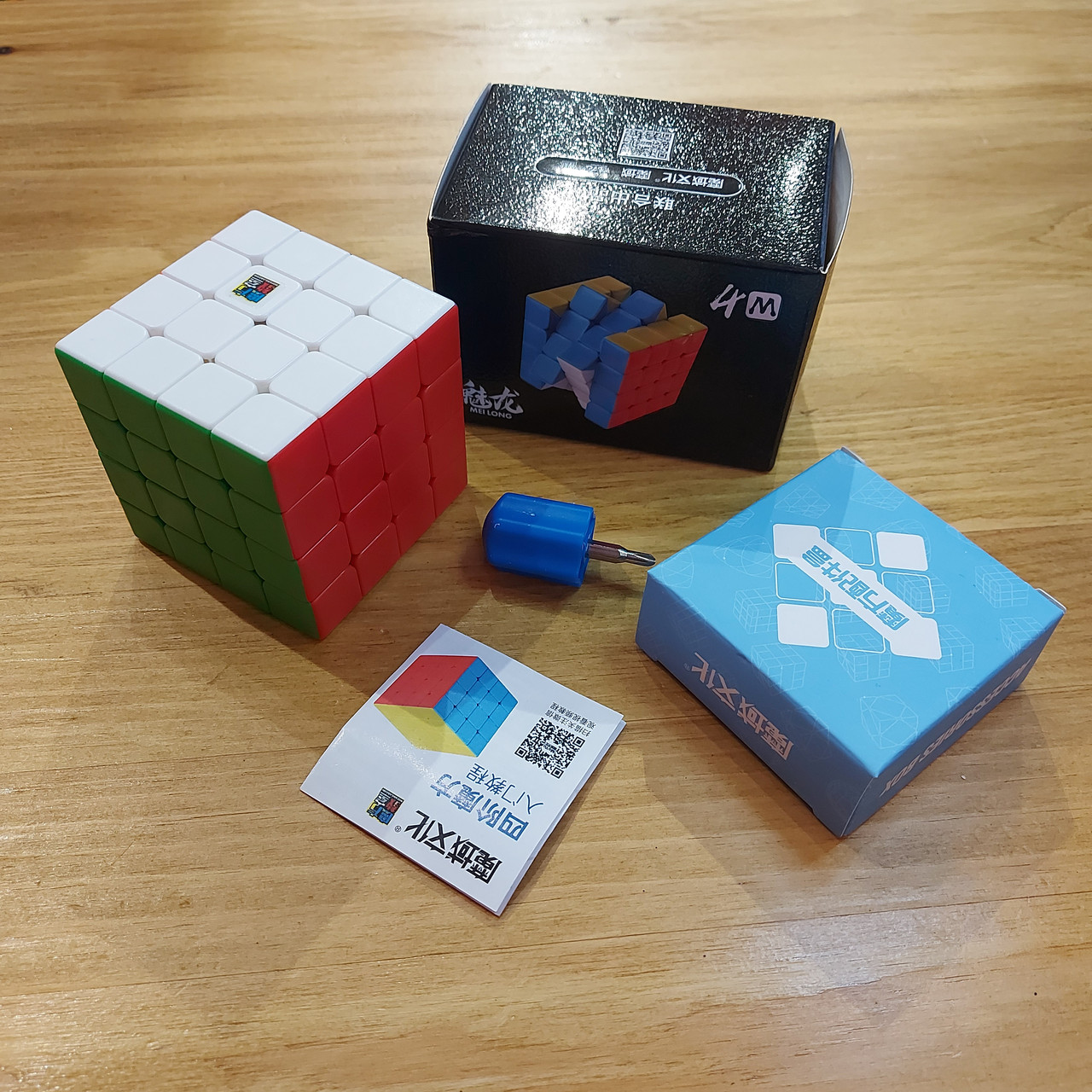 Магнитный Кубик 4 на 4 "MoYu Meilong" 4M. Головоломка 4x4x4. Magnetic color. - фото 1 - id-p107287136