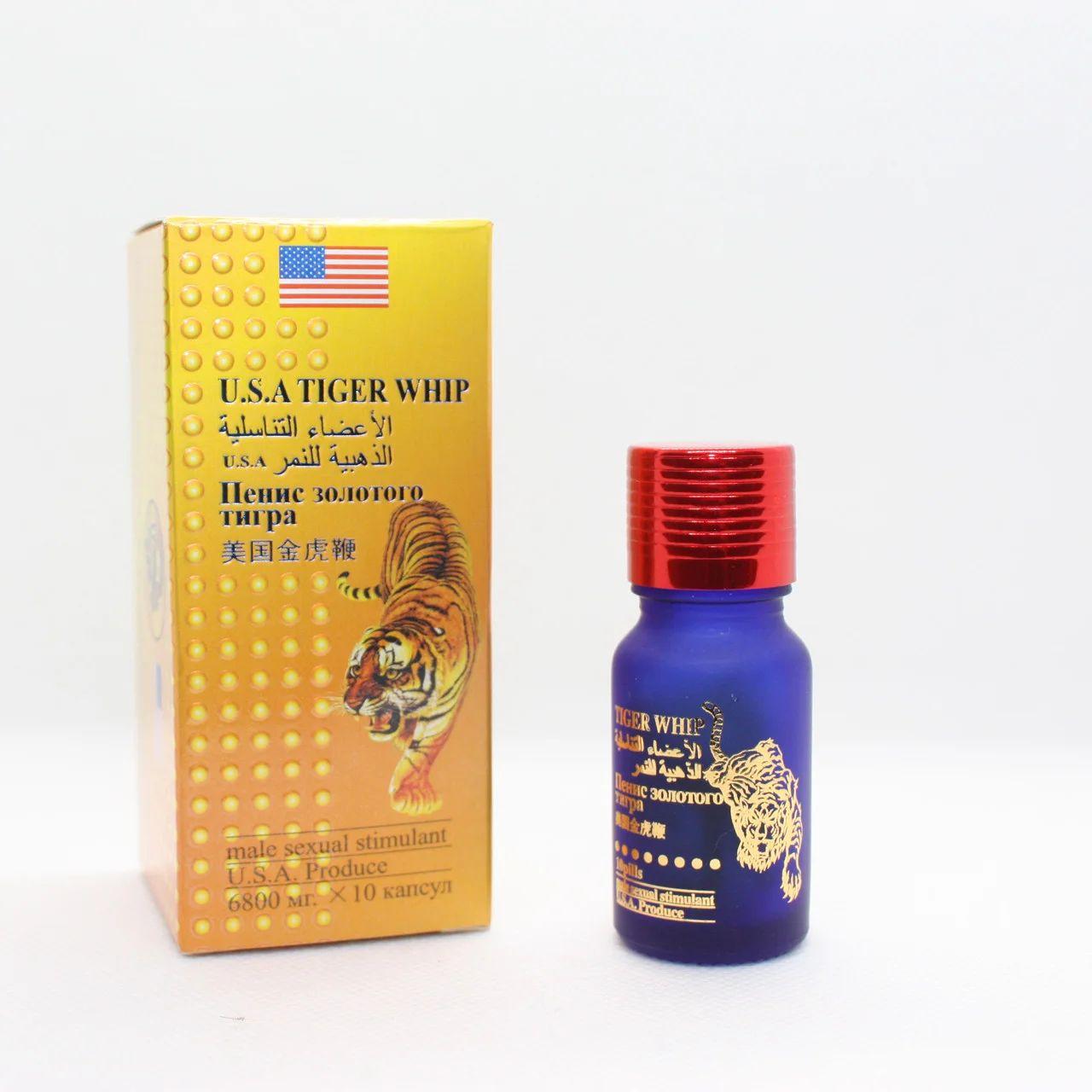 Пенис золотого тигра капсулы для потенции, 10 штук