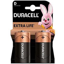 Батарейки щелочные Duracell Basic типа D/LR20/MN1300, 2шт