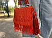 Женская сумка клатч с бахромой SALLY, оранжевый, фото 3