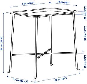 Столик сервировочный КУНГСХАТТ темно-серый ИКЕА, IKEA, фото 2
