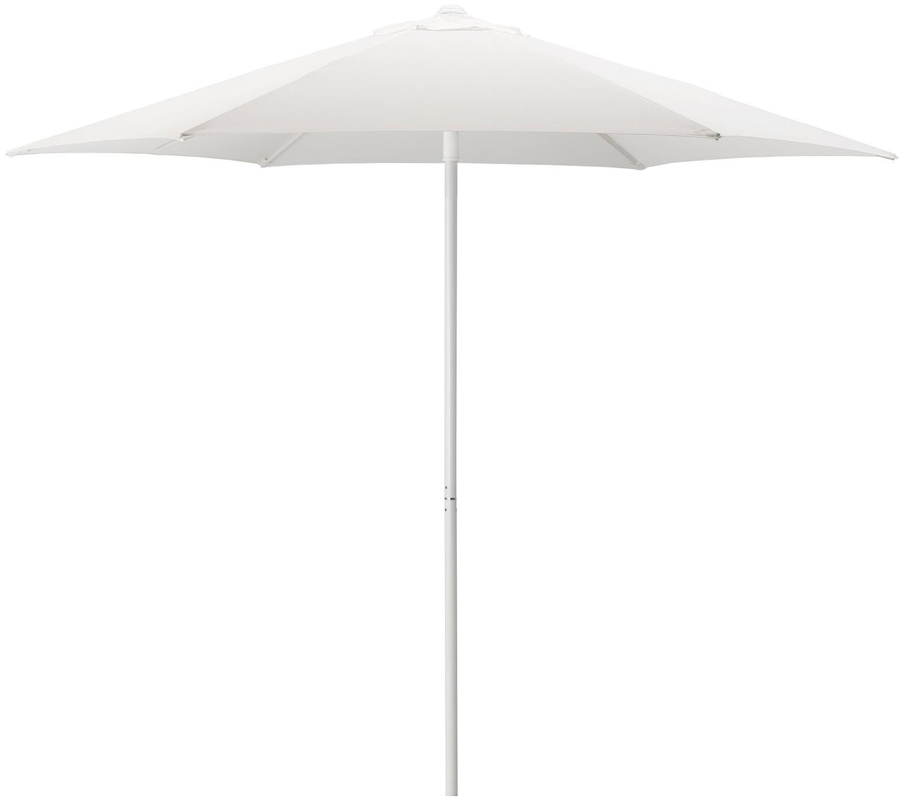 Зонт от солнца с опорой ХЁГЁН белый 270 см IKEA, ИКЕА