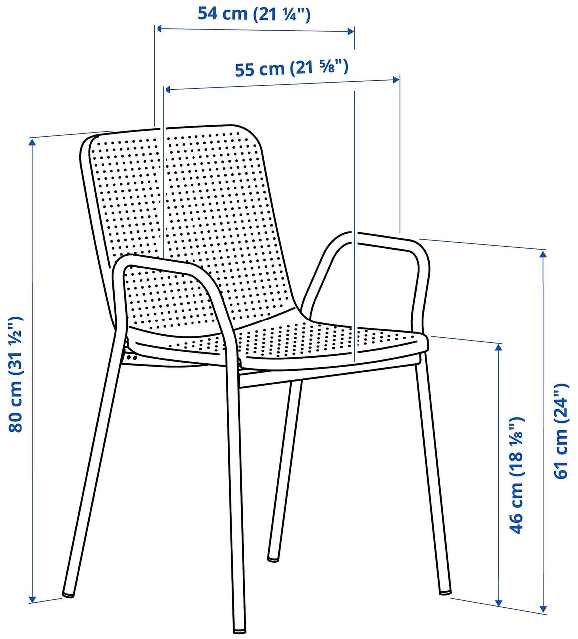 Кресло легкое ТОРПАРЁ бежевый ИКЕА, IKEA - фото 6 - id-p73472853