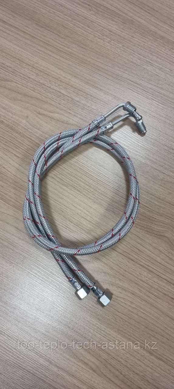 Бұрыштық дизельді жанарғыға арналған шланг 90*- 1000 мм - 1/4"н.р. х3/8" н.г.