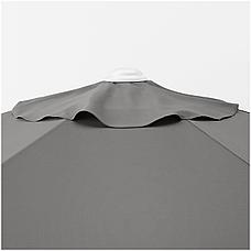 Зонт от солнца ХЁГЁН серый 258 см IKEA, ИКЕА, фото 3