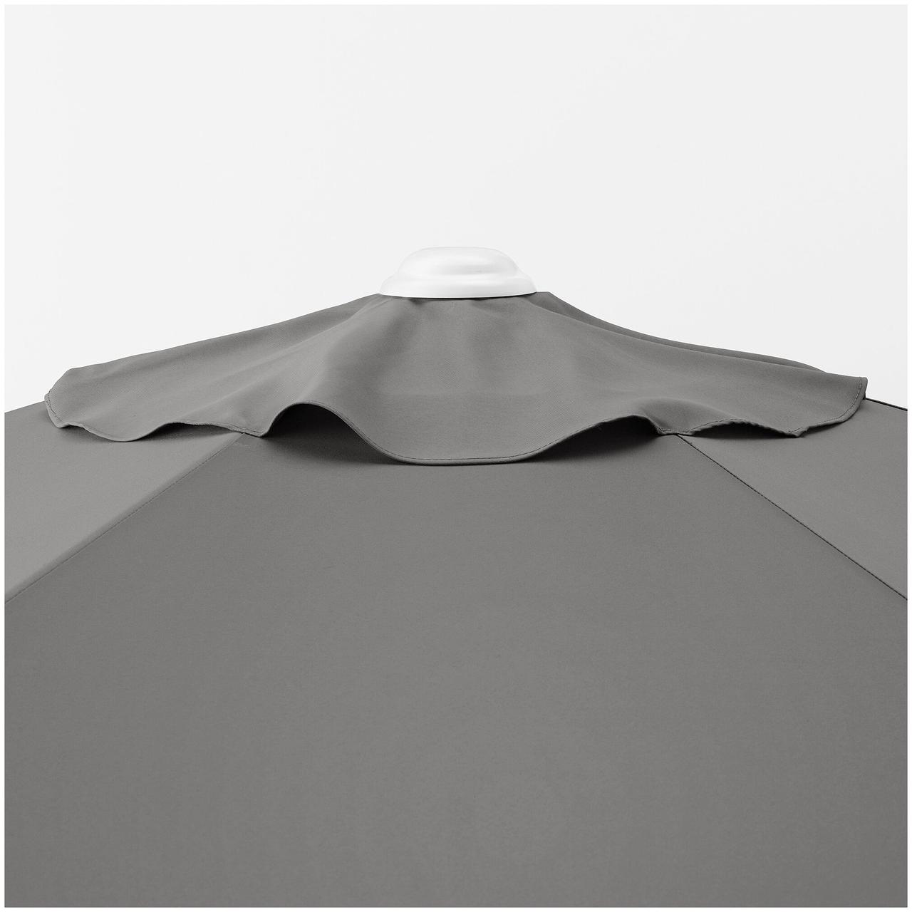 Зонт от солнца ХЁГЁН серый 258 см IKEA, ИКЕА - фото 5 - id-p107289667