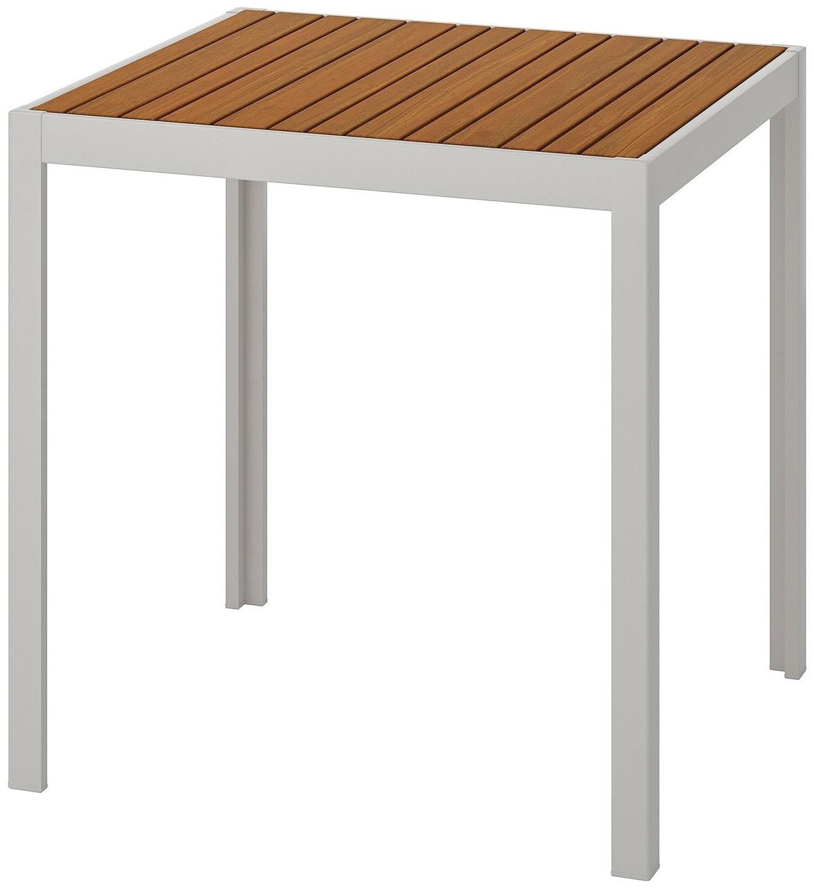Стол ШЭЛЛАНД коричневый/серый 71x71x73 см ИКЕА, IKEA