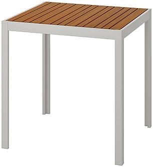 Стол ШЭЛЛАНД коричневый/серый 71x71x73 см ИКЕА, IKEA, фото 2