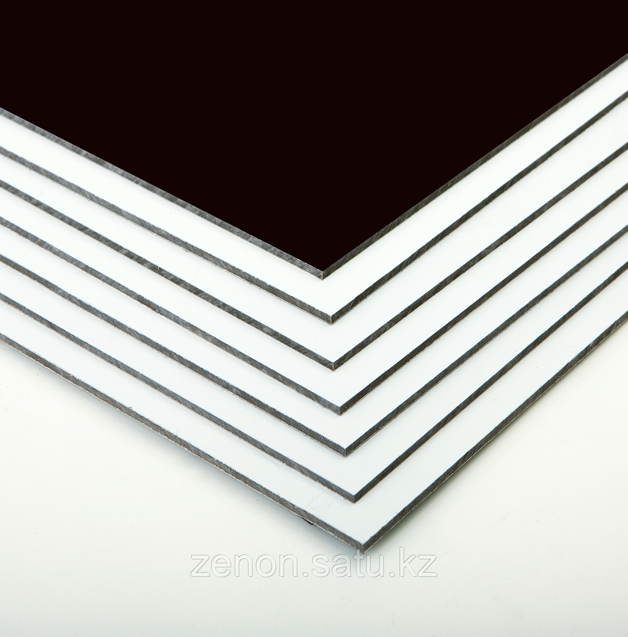 Алюминиевые композитные панели BILDEX, полиэстер, толщина 3 мм, стенка 0.21 мм, 1.5 х 4 м , шоколадный - фото 1 - id-p107004975