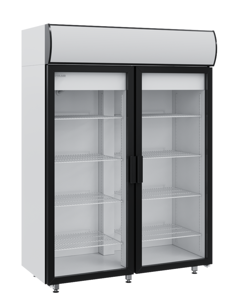 Холодильный шкаф со стеклянной дверью Polair DM114Sd-S дверь купе - фото 1 - id-p107294709