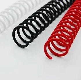 Пластиковые спирали для переплета Coil51L (10 мм/65) черные (100 шт в пач)