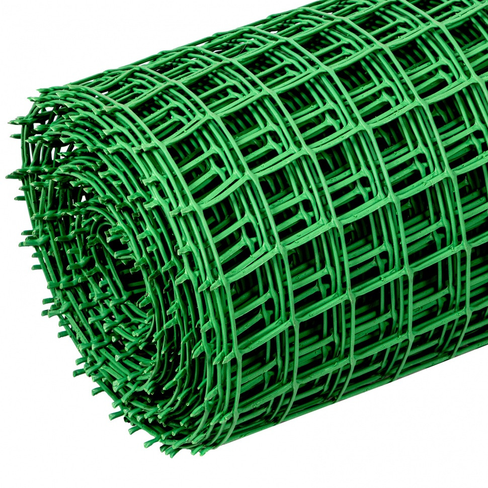 Сетка садовая в рулоне, 1 х 20 м, ячейка 50 х 50 мм, пластиковая, зеленая, Россия - фото 3 - id-p98262312