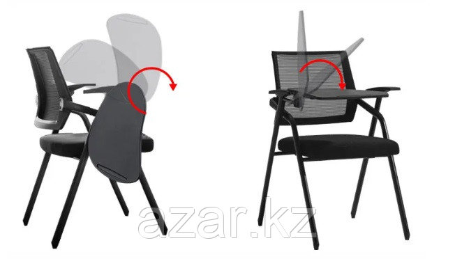 Офисный стул с пюпитром с откидывающим столом для записей - фото 5 - id-p107299501