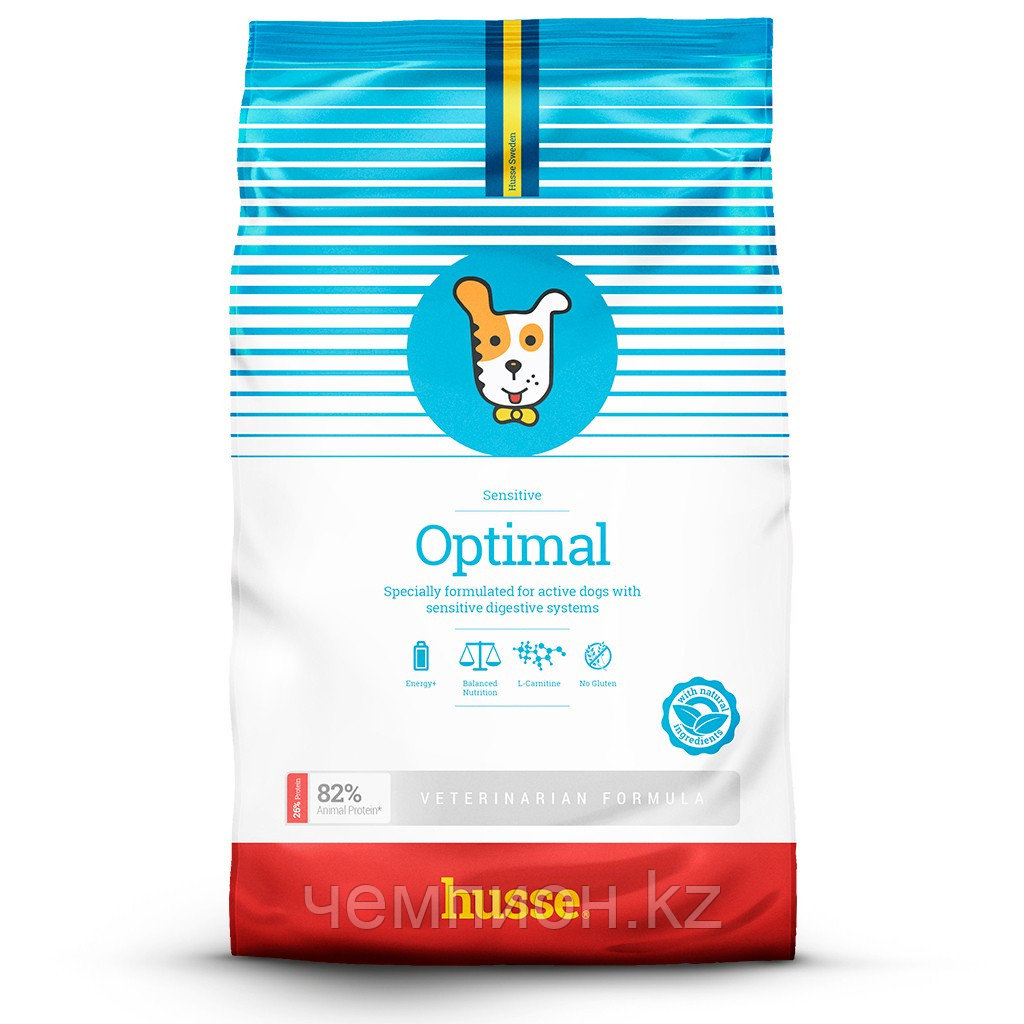 470927 HUSSE Optimal Sensitive, сухой корм для взрослых собак, уп.12,5кг