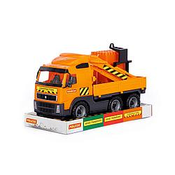 Автомобиль-кран с манипулятором+конструктор "Супер-Микс"- 30 элементов